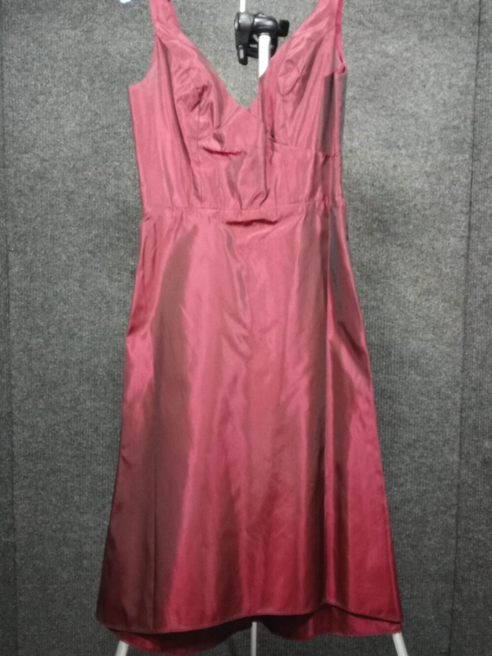 1950s Vintage Red Satin Tulip Cocktail Dress